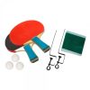 Misaladejuegos Pack de 2 Palas Ping Pong + Soporte + Red + 3 Bolas Modelo Uranus 0006813