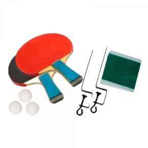Misaladejuegos Pack de 2 Palas Ping Pong + Soporte + Red + 3 Bolas Modelo Uranus 0006813