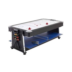 Misaladejuegos Multijuego giratorio 4 en 1 Azul - (Billar, Air Hockey - Ping-Pong, Mesa comedor) 02768 - Imagen 2