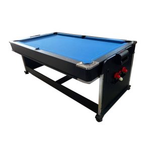 Misaladejuegos Multijuego giratorio 4 en 1 Azul - (Billar, Air Hockey - Ping-Pong, Mesa comedor) 02768 - Imagen 5