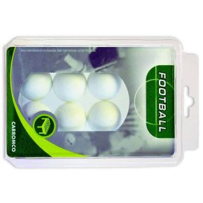 Misaladejuegos Pack 6 Bolas Futbolin Blanca Blister 20gr 35.5mm 62106 - Imagen 2