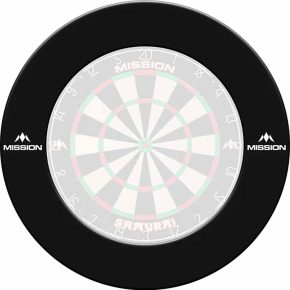 Misaladejuegos Dartboard Surrounds Negro Logo Mission Darts Negro SU051