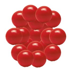 Misaladejuegos Pack Bola futbolin Superdura Roja 36g gramos 34mm 25 Unid.