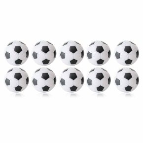 Misaladejuegos Bola Futbolin Robertson Blanco Negro 24gr 35mm 10 unid 2558.02