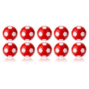 Misaladejuegos Bola Futbolin Robertson Rojo Blanco 24gr 35mm 10unid 2558.03