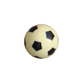 Misaladejuegos Bola futbolin Balon Resina Color Blanco Brillo 33g 33mm 10020