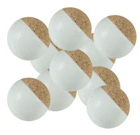 Misaladejuegos Bola Futbolin Corcho Blanca13 gramos 34mm 10 unid