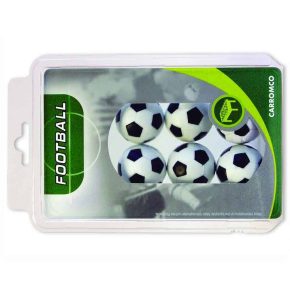 Misaladejuegos Pack 6 Bolas Futbolin Blanca Negra Blister 20gr 35.5mm 62406 - Imagen 2