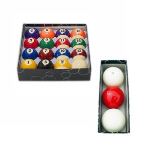 Misaladejuegos Bolas Billar 57.3mm 60.3mm + Juego Carambolas 60.3