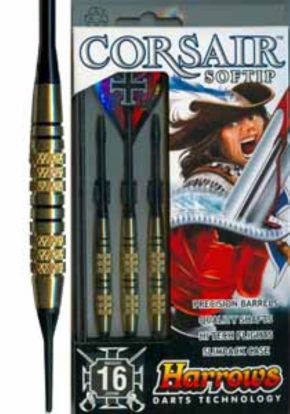 Misaladejuegos Dardos  Harrows Corsair Black 16g - Imagen 2