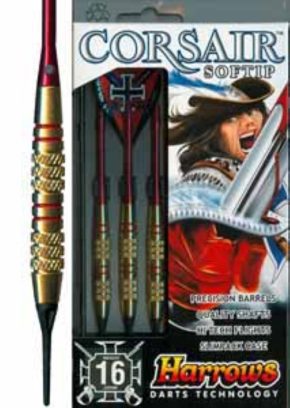 Misaladejuegos Dardos Harrows Corsair Red 16g - Imagen 2