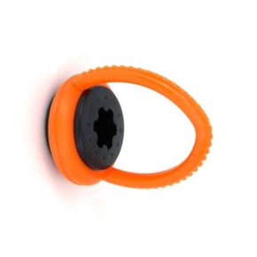 Misaladejuegos Soporte para taco de goma, PVC, naranja-negro 45161000 - Imagen 2