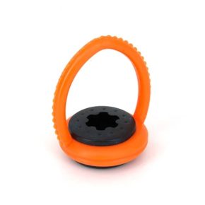 Misaladejuegos Soporte para taco de goma, PVC, naranja-negro 45161000