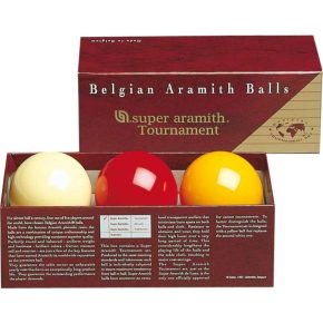 Misaladejuegos Juego Bolas Billar Carambola Carom Super Aramith Tournament de Luxe Caja Roja 61.5                                            2270.100