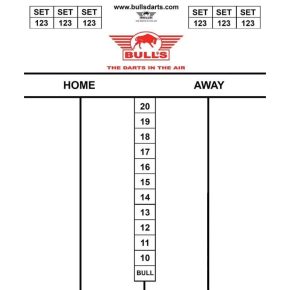 Misaladejuegos Pizarra Dardos Bulls Darts 25x35 67307