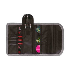 Misaladejuegos Funda Dardos Winmau Darts Tri Fold Plus Wallet Negro Gris  8313 - Imagen 2