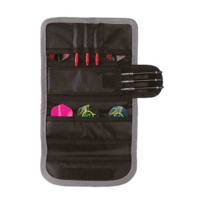 Misaladejuegos Funda Dardos Winmau Darts Tri Fold Plus Wallet Negro Gris  8313 - Imagen 3