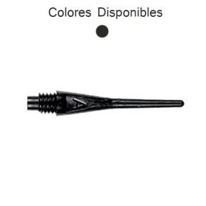 Misaladejuegos Punta Bulls Axx Tips Negra 28.0mm 1000 unit. 62001