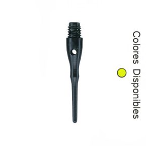 Misaladejuegos Puntas Unicorn Darts Contour Amarilla Neón 2ba 27mm 1000unid 40022 - Imagen 2