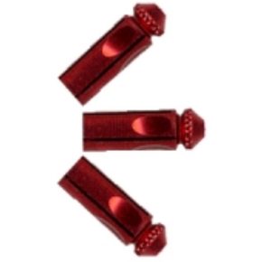 Misaladejuegos Protector Plumas Aluminio Rojo 3 Unidades - Imagen 2