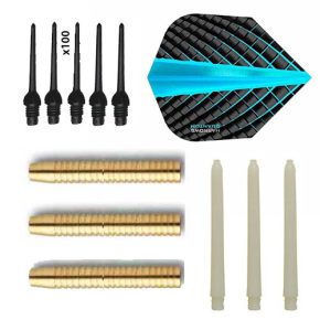 Misaladejuegos Pack Juego Dardos Eco Brass 2ba Aqua + 100 puntas - Imagen 3