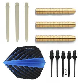 Misaladejuegos Pack Juego Dardos Eco Brass 2ba Azul + 100 puntas - Imagen 2