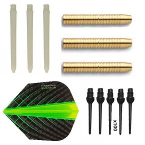 Misaladejuegos Pack Juego Dardos Eco Brass 2ba Green + 100 puntas - Imagen 2