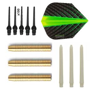 Misaladejuegos Pack Juego Dardos Eco Brass 2ba Green + 100 puntas - Imagen 3