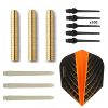 Misaladejuegos Pack Juego Dardos Eco Brass 2ba Orange+ 100 puntas