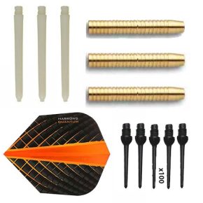 Misaladejuegos Pack Juego Dardos Eco Brass 2ba Orange+ 100 puntas - Imagen 2