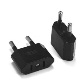 Misaladejuegos Conector Adaptador de 220V Americano a Europeo Negro