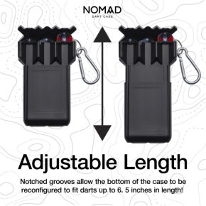 Misaladejuegos Funda Dardos Casemaster Nomad Adjustable Dart Case Black  36-1000-01 - Imagen 3