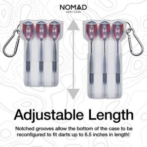 Misaladejuegos Funda Dardos Casemaster Nomad Adjustable Dart Case Clear  36-1000-19 - Imagen 3