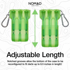 Misaladejuegos Funda Dardos Casemaster Nomad Adjustable Dart Case Green  36-1000-10 - Imagen 4