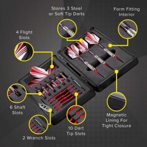 Misaladejuegos Funda Dardos Casemaster Sinister Aluminium Case  36-0375 - Imagen 4