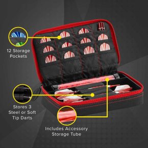Misaladejuegos Casemaster Plazma Darts Red 36-0700-02 - Imagen 4