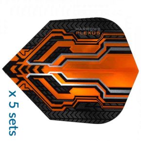 Misaladejuegos Harrows Darts Plexus Orange Standard 5 Sets ( 15 Plumas ) - Imagen 2
