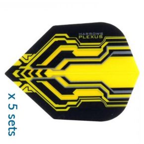 Misaladejuegos Harrows Darts Plexus Yellow Standard 5 Sets ( 15 Plumas ) - Imagen 2
