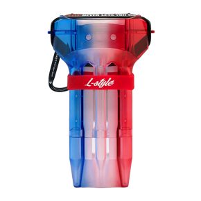 Misaladejuegos Funda Dardos Krystal One Natural Line L-Style One Triple Mondrian Red  8866