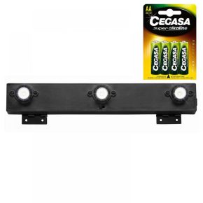 Misaladejuegos Iluminación Dianas Led Viper Shadow Buster + 4 Pilas AA