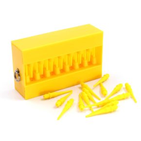 Misaladejuegos Caja Porta Puntas Dardos Touch Point Yellow CSDA-BZH04-T