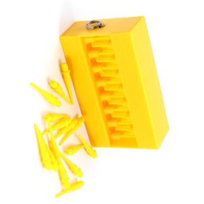 Misaladejuegos Caja Porta Puntas Dardos Touch Point Yellow CSDA-BZH04-T - Imagen 3
