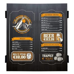 Misaladejuegos Armario Bulls Beer Menu Deluxe Cabinet Wood Black 67209