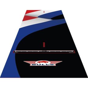 Misaladejuegos Protector Suelo Bulls Terra Carpet Mat 300x60cm R/W/B + Oche  67847