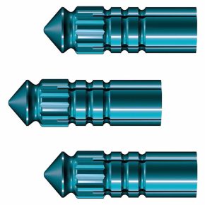 Misaladejuegos Protector Plumas Aluminio Mission F-Protect 3 Unidades Aqua X2509 - Imagen 2