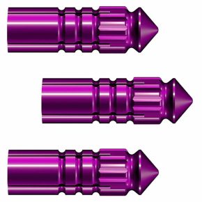 Misaladejuegos Protector Plumas Aluminio Mission F-Protect 3 Unidades Morado X2513 - Imagen 3