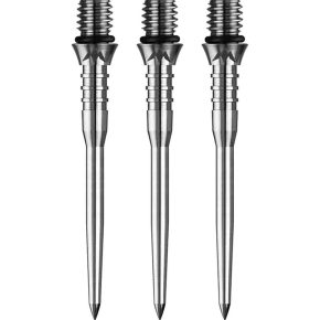 Misaladejuegos Punta Conversion Mission Darts Titan Pro Ti Grooved Plata 26mm X2471 - Imagen 2