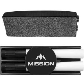 Misaladejuegos Borrador Mission Darts+ 2 Rotuladores Dry Wipe BX127