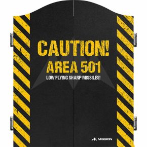 Misaladejuegos Armario Para Diana Convencional Mission Darts Area 501 Caution CAB018