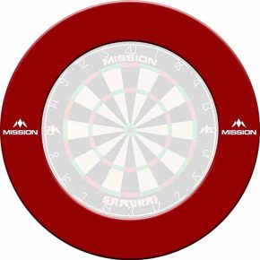 Misaladejuegos Dartboard Surrounds Logo Mission Darts Rojo SU052